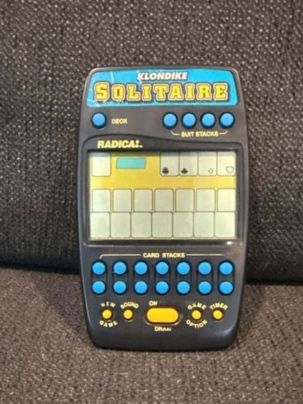 Vintage Klondike Solitaire Radica Electronic Handheld Game
